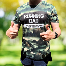 Load image into Gallery viewer, Running Dads But Cooler Funny Funky Technical Running T-Shirt - Unisex