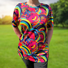 Load image into Gallery viewer, Bright Swirl Funky Technical Running T-Shirt - Unisex