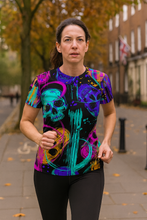 Load image into Gallery viewer, Graffiti Skulls Halloween Technical Running T-Shirt - Unisex