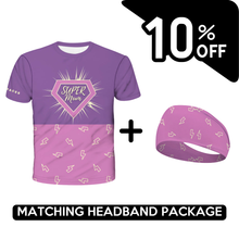 Load image into Gallery viewer, BUNDLE - Super Mum Running T-Shirt & Headband