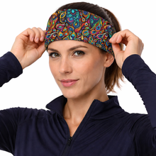 Load image into Gallery viewer, Peacock Funky Running Active Headband