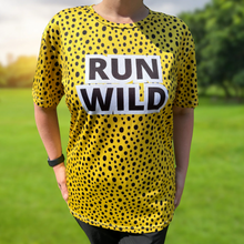 Load image into Gallery viewer, Run Wild Leopard Print Funky Technical Running T-Shirt - Unisex
