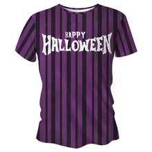 Load image into Gallery viewer, Happy Halloween Stripes Technical Running T-Shirt - Unisex
