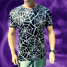 Load image into Gallery viewer, Spider Web Halloween Technical Running T-Shirt - Unisex