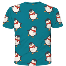 Load image into Gallery viewer, Penguin Christmas Technical T-Shirt - Unisex