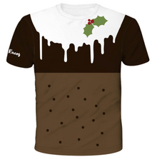 Load image into Gallery viewer, Pudding Drip Christmas Technical T-Shirt - Unisex