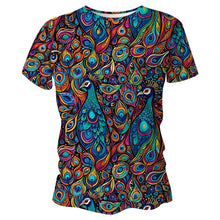 Load image into Gallery viewer, Peacock Funky Technical Running T-Shirt - Unisex