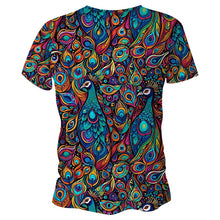 Load image into Gallery viewer, Peacock Funky Technical Running T-Shirt - Unisex