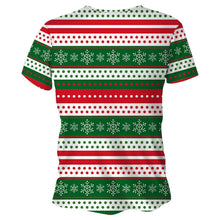 Load image into Gallery viewer, Stripes Christmas Technical Running T-Shirt - Unisex