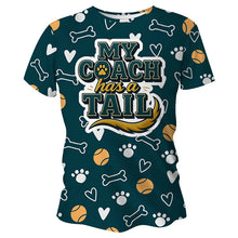 Load image into Gallery viewer, My Coach Has A Tail Dogs Funny Technical Running T-Shirt - Unisex