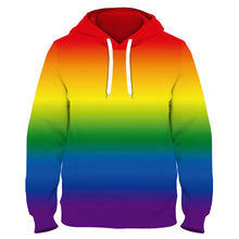 Load image into Gallery viewer, Rainbow Funky Technical Sports Running Hoodie - Unisex