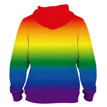 Load image into Gallery viewer, Rainbow Funky Technical Sports Running Hoodie - Unisex