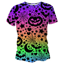 Load image into Gallery viewer, Rainbow Pumpkin Halloween Technical Running T-Shirt - Unisex