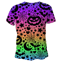 Load image into Gallery viewer, Rainbow Pumpkin Halloween Technical Running T-Shirt - Unisex