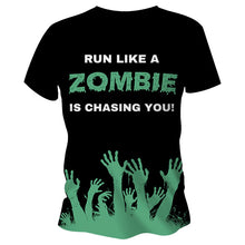 Load image into Gallery viewer, Run Like A Zombie Is Chasing You Halloween Technical Running T-Shirt - Unisex
