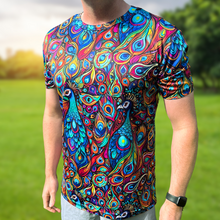 Load image into Gallery viewer, Peacock Funky Technical Running T-Shirt - Unisex