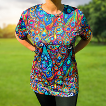 Load image into Gallery viewer, Peacock Funky Technical Running T-Shirt - Unisex