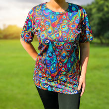 Load image into Gallery viewer, Peacock Funky Technical Running T-Shirt - Unisex