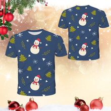 Load image into Gallery viewer, Christmas Snowman Technical T-Shirt - Unisex