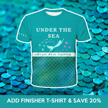 Load image into Gallery viewer, Under The Sea Mermaid Virtual Race - 10km
