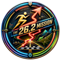 26.2 Mission Marathon transparent digital challenge badge