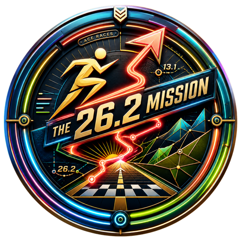 26.2 Mission Marathon transparent digital challenge badge