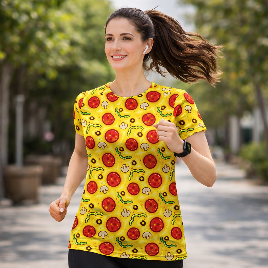 Pizza Funky Technical Running T-Shirt - Unisex