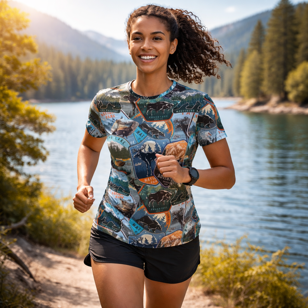 National Parks Funky Technical Running T-Shirt - Unisex