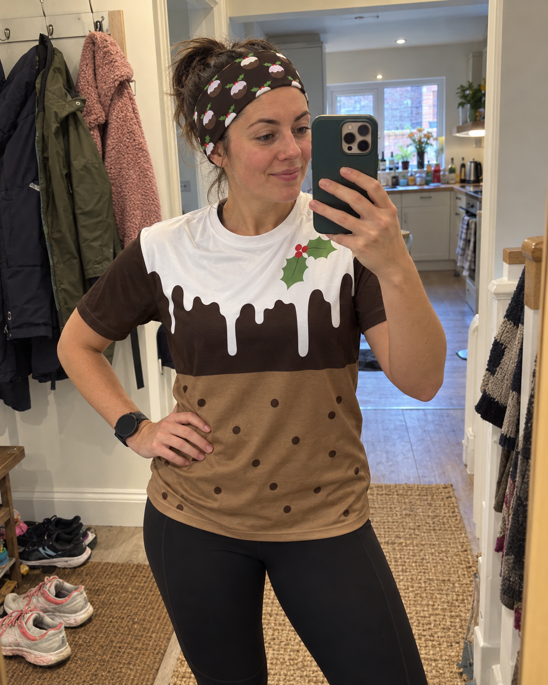 Pudding Drip Christmas Technical T-Shirt - Unisex