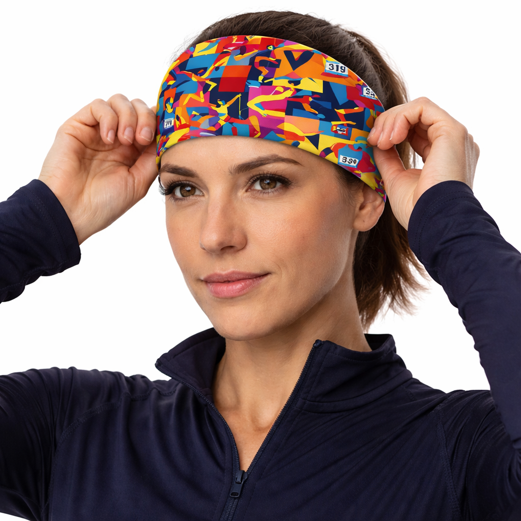 Marathon Pop Art Funky Running Active Headband