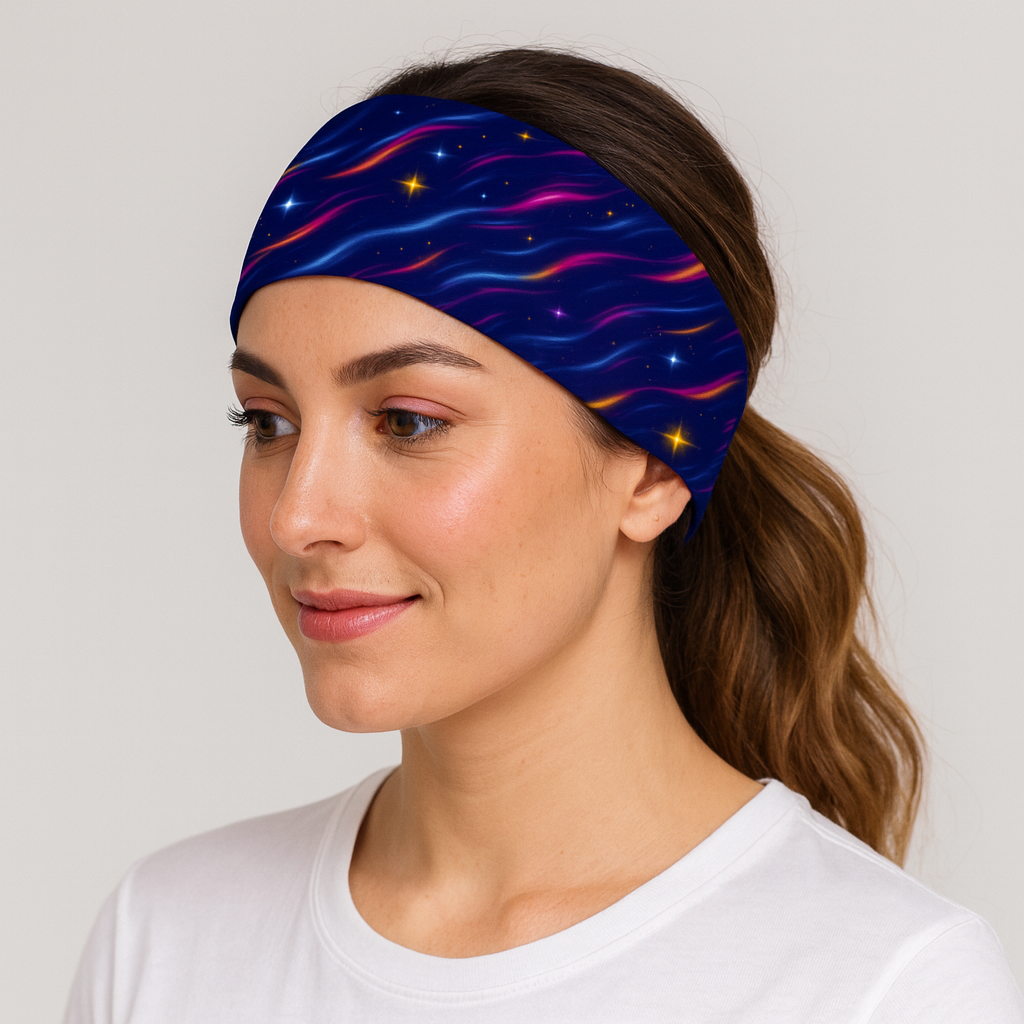 Cosmic Waves Funky Running Active Headband