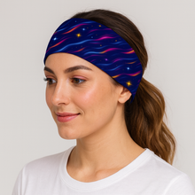 Load image into Gallery viewer, Cosmic Waves Funky Running Active Headband
