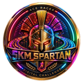 5KM Spartan transparent digital challenge badge