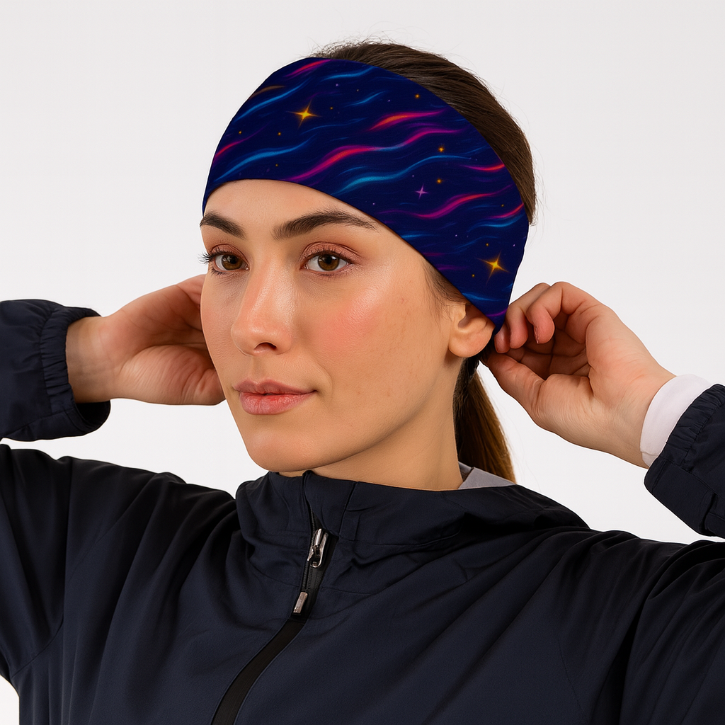 Cosmic Waves Funky Running Active Headband