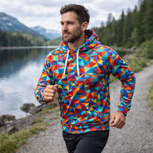 Load image into Gallery viewer, Mosaic Funky Technical Sports Running Hoodie - Unisex
