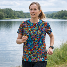 Load image into Gallery viewer, Peacock Funky Technical Running T-Shirt - Unisex
