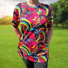 Load image into Gallery viewer, Bright Swirl Funky Technical Running T-Shirt - Unisex
