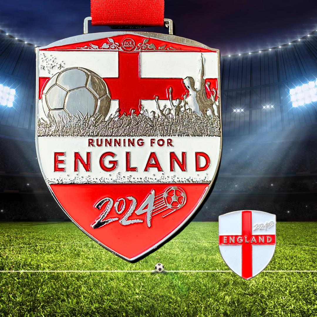 Running for England 2024 Football Virtual Race - Marathon (42km)