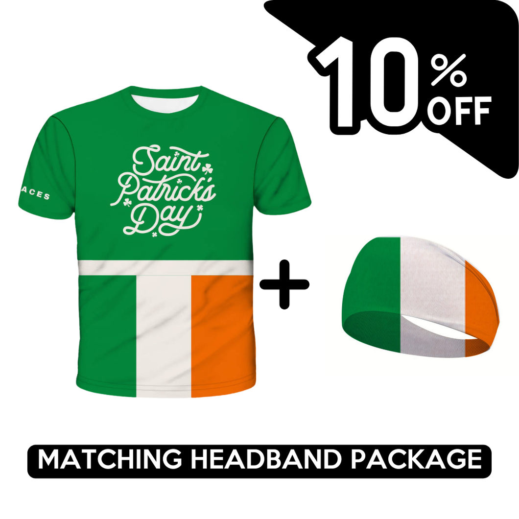 BUNDLE - St Patricks Day Running T-Shirt & Headband