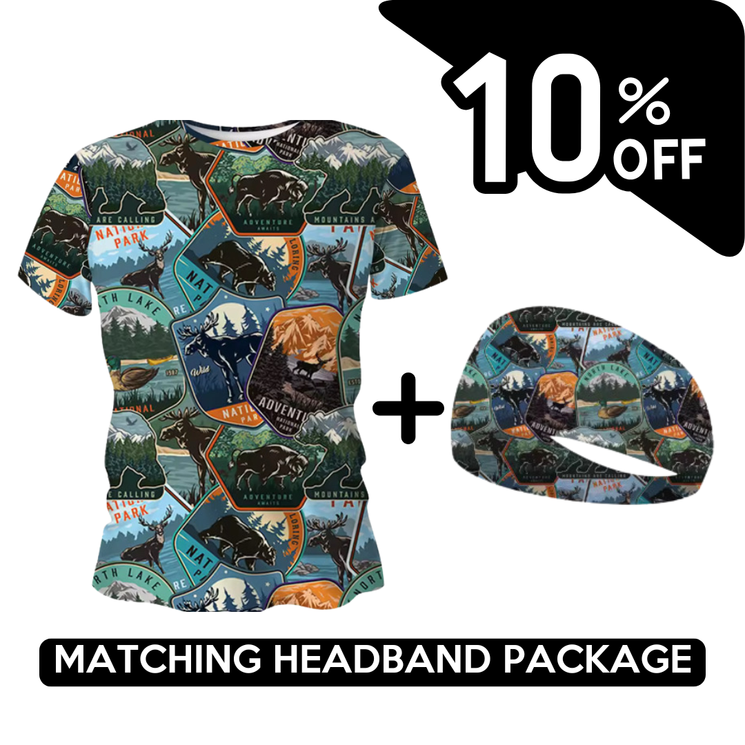 BUNDLE - National Parks Funky Running T-Shirt & Headband