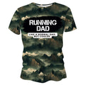 Running Dads But Cooler Funny Funky Technical Running T-Shirt - Unisex