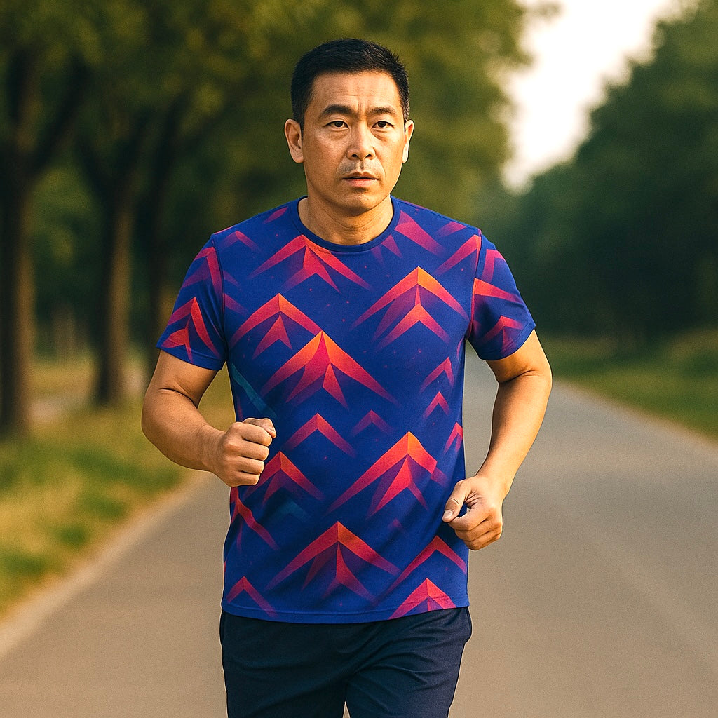 Vivid Peaks Funky Technical Running T-Shirt - Unisex