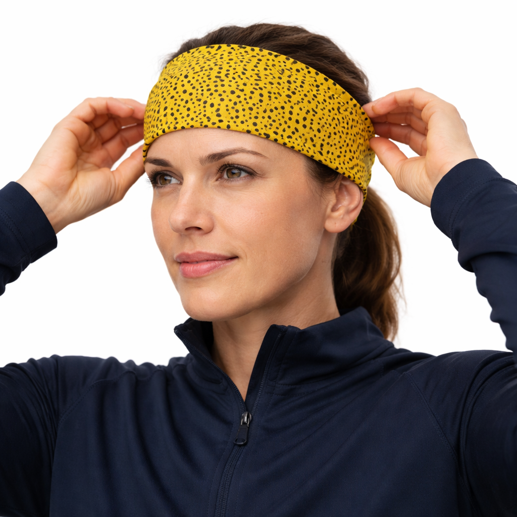 Wild Leopard Print Funky Running Active Headband
