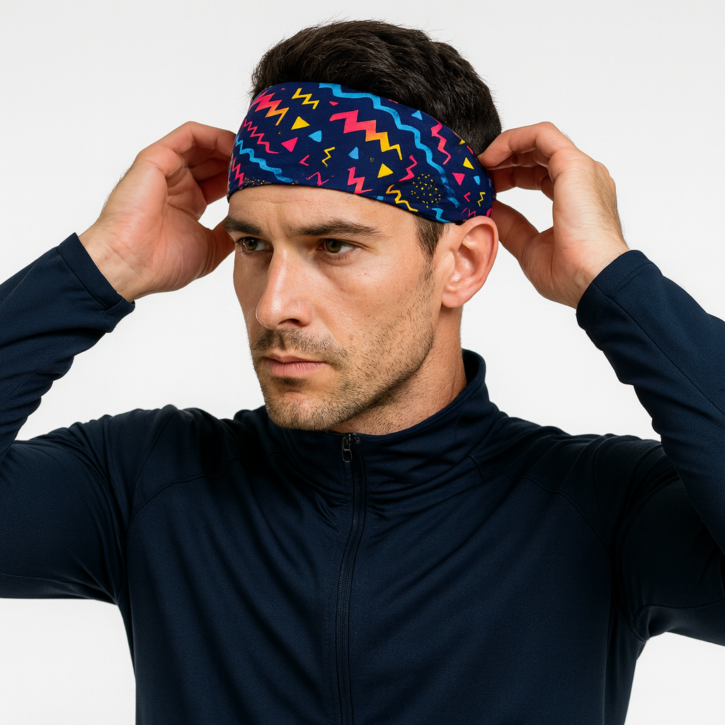 Running Off The Crazy Funky Running Active Headband