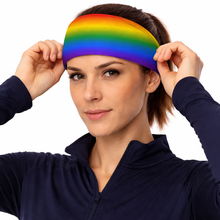 Load image into Gallery viewer, Rainbow Running Active Headband
