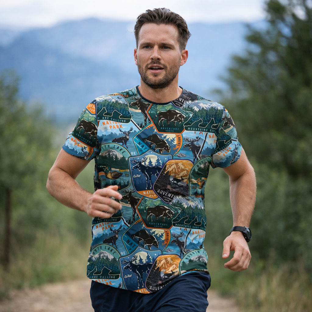 National Parks Funky Technical Running T-Shirt - Unisex