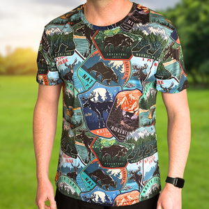 National Parks Funky Technical Running T-Shirt - Unisex
