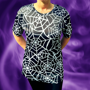 Spider Web Halloween Technical Running T-Shirt - Unisex