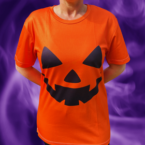 Pumpkin Halloween Technical Running T-Shirt - Unisex