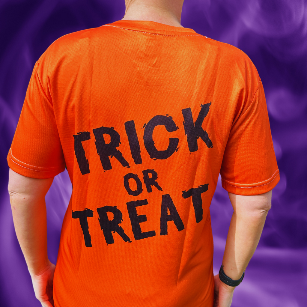 Pumpkin Halloween Technical Running T-Shirt - Unisex